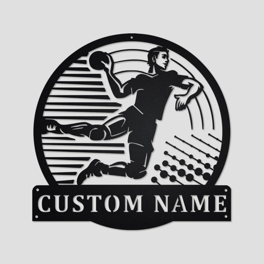 Handball Personalized Monogram Metal Wall Decor, Handball Metal Sign, Handball Metal Art, Handball Lover - metal sign