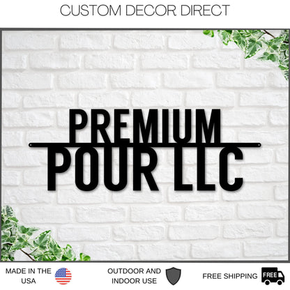 Business Sign, Custom Business Name Sign, Llc Sign, Metal Sign For Business, Small Business Sign, Sign For Small Business Laser Cut Metal Signs Custom Gift Ideas