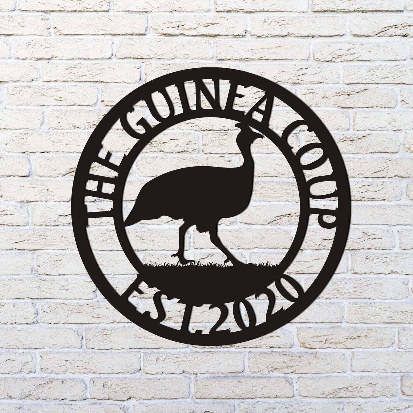 Guinea Hen Sign, Chicken Coop Signs, Hen House Sign, Chicken Farm, Farm Metal Sign, Last Name Sign, Family Name Sign Personalized Laser Cut Metal Signs Custom Gift Ideas
