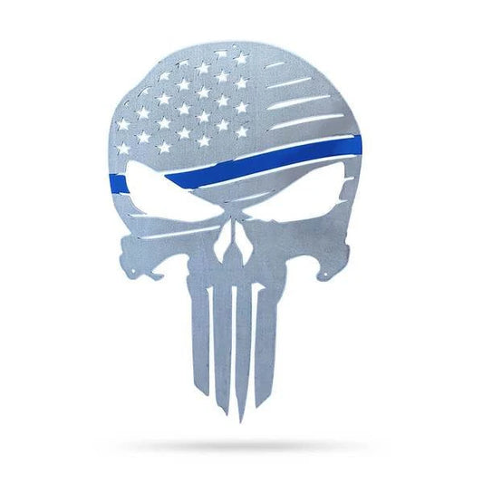 The Punisher Sign Cut Metal Sign Metal House Sign - 8 inches - metal sign