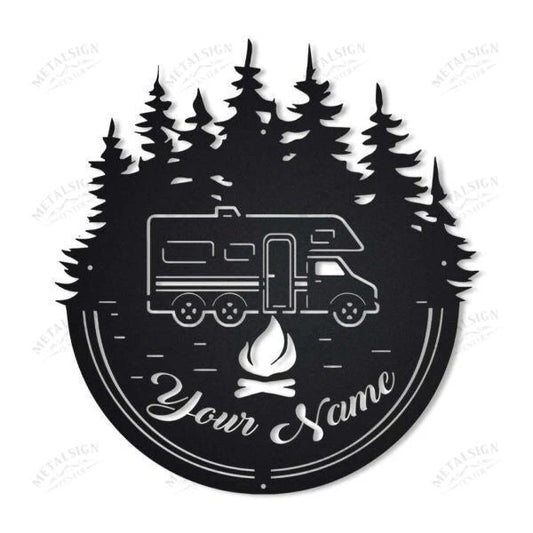 Personalized Camper Motorhome Metal Wall Decor, Cut Metal Sign, Metal Wall Art, Metal House Sign, Metal - metal sign