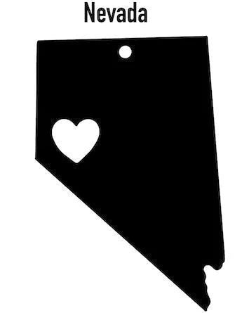 Nevada State Ornament Cut Metal Sign Wall Decor Metal Sign Metal Art