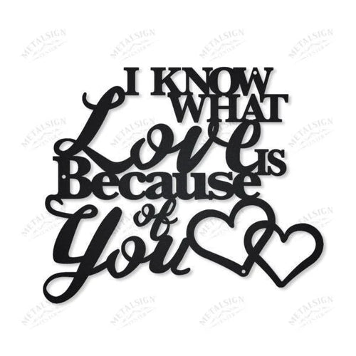 I Know What Love Is Decor Cut Metal Sign Metal House Sign
