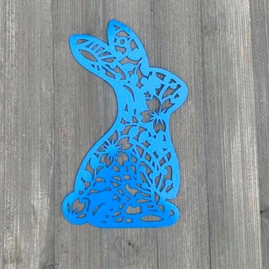 Easter Bunny Metal Sign Cutout Cut Metal Sign Wall Metal Art - 8 inches - metal sign