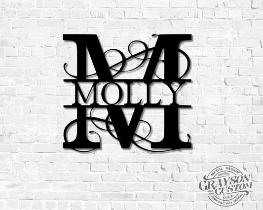 Personalized Regal Monogram Family Name Sign Farmhouse Decor Wedding, Anniversary, Or Housewarming Gift - wedding detail
