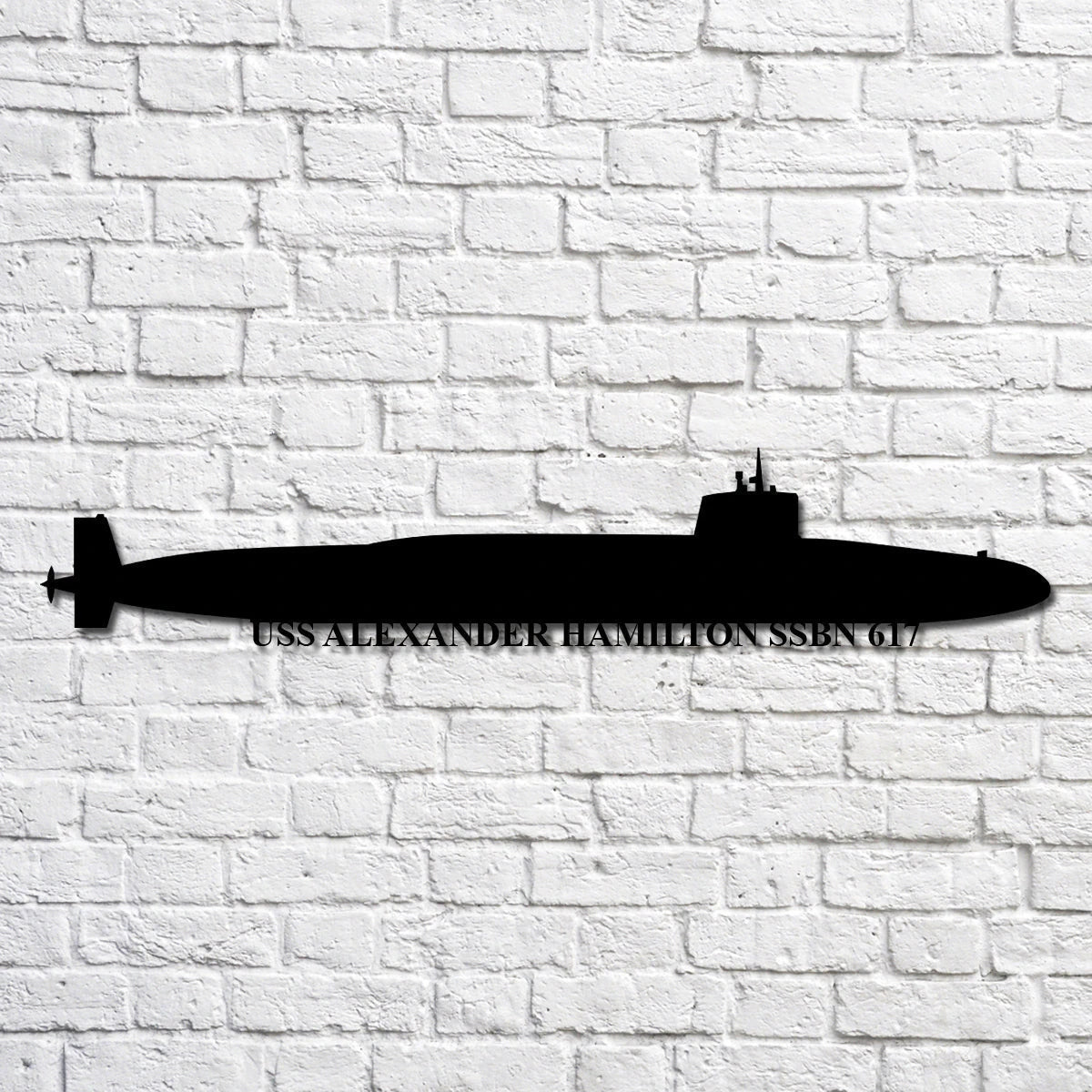 Uss Alexander Hamilton Ssbn 617 Navy Ship Metal Art, Gift For Navy Veteran, Navy Ships Silhouette Metal Art, Navy Home Decor Laser Cut Metal Signs Custom Gift Ideas