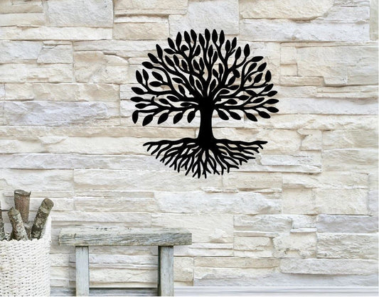 Tree Of Life Metal Sign, Metal Wall Decor, Tree Of Life Sign, Home Decor, Tree Of Life Decor Laser Cut Metal Signs Custom Gift Ideas - 8 inches - metal sign