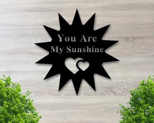 Beach House Sign You Are My Sunshine Sign Custom Metal Sign Gift For Her Gift For Him Heart Signbeach Sign Custom Date Gift Outside