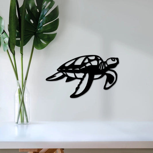 Turtle Beach And Ocean Decor Turtle Metal Art Turtle Gifts Bathroom And Kitchen Decor Turtle Lover Gift Nursery Decor - 8 inches - metal sign