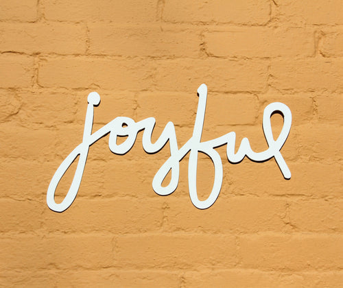 Joyful Metal Sign Metal Word Indoor Or Outdoor Metal Signs Joyful Interior Design Decor