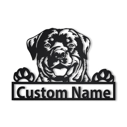 Personalized Rottweiler Dog Metal Sign Art, Custom Rottweiler Dog Metal Sign, Animal Funny, Father's Day Gift, Pets Gift, Birthday Gift, Laser Cut Metal Signs Custom Gift Ideas