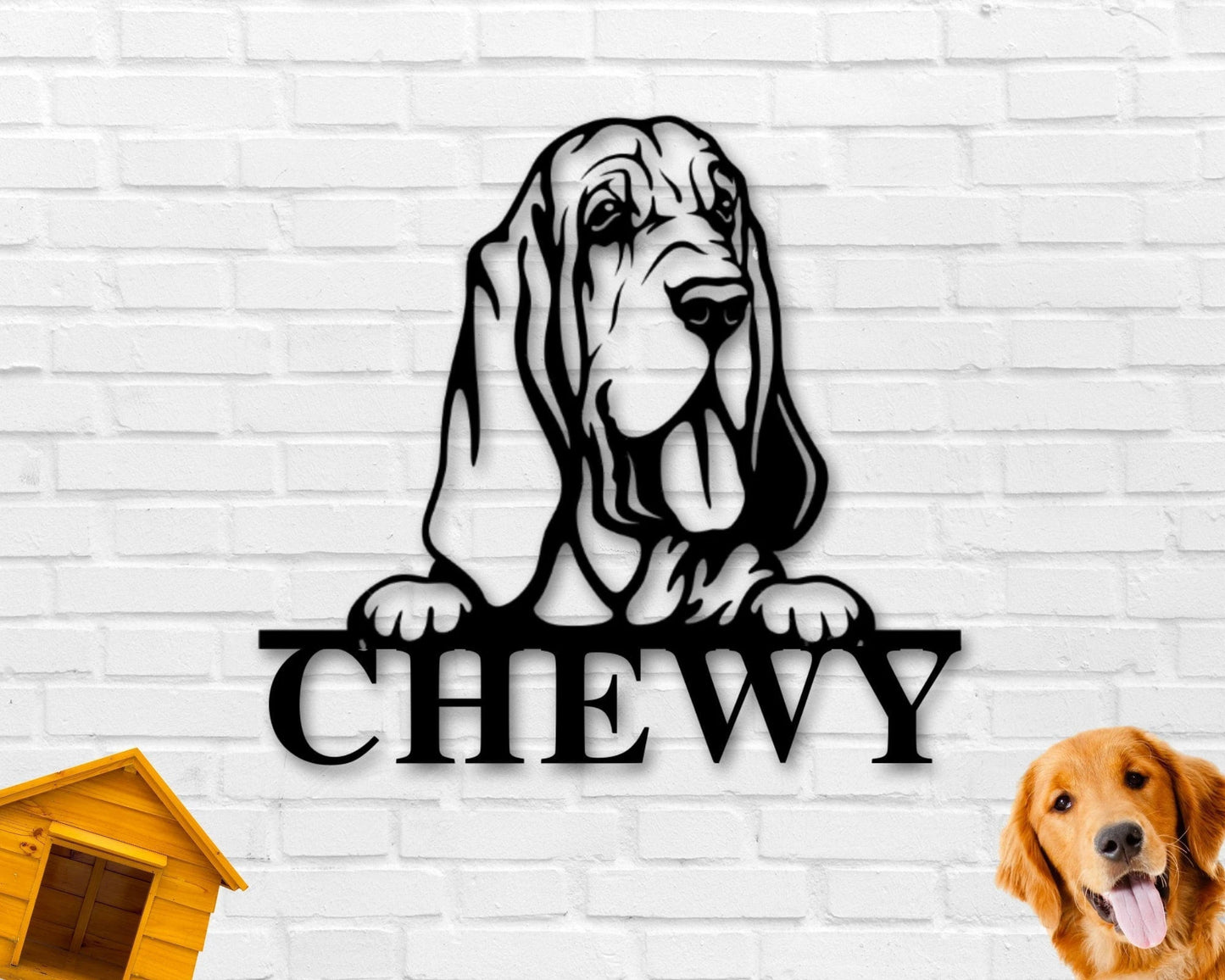 Bloodhound Dog Sign Bloodhound Metal Sign Bloodhound Name Sign Pet Name Sign Dog Lover Sign Gift For Pet