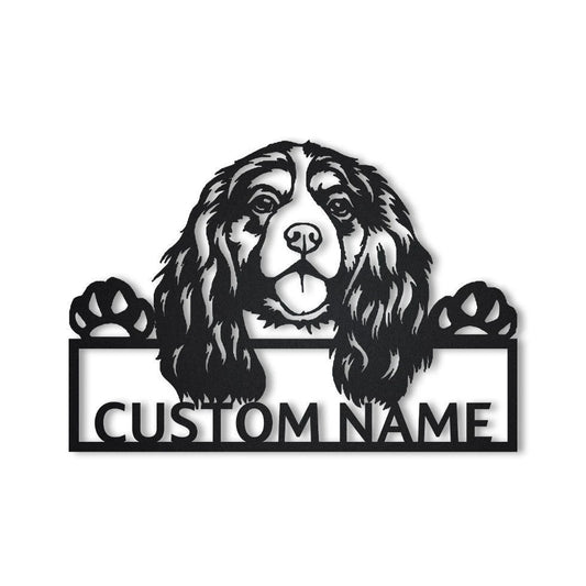 Personalized Cavalier King Charles Dog Metal Sign Art, Custom Cavalier King Charles Metal Sign, Dog Gift - metal sign