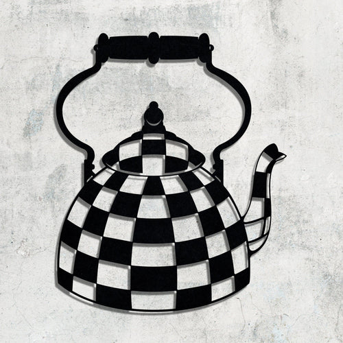 Kitechen Wall Decor Kettle Metal Wall Sign Metal Wall Hanging Gift Interior Wall Decor