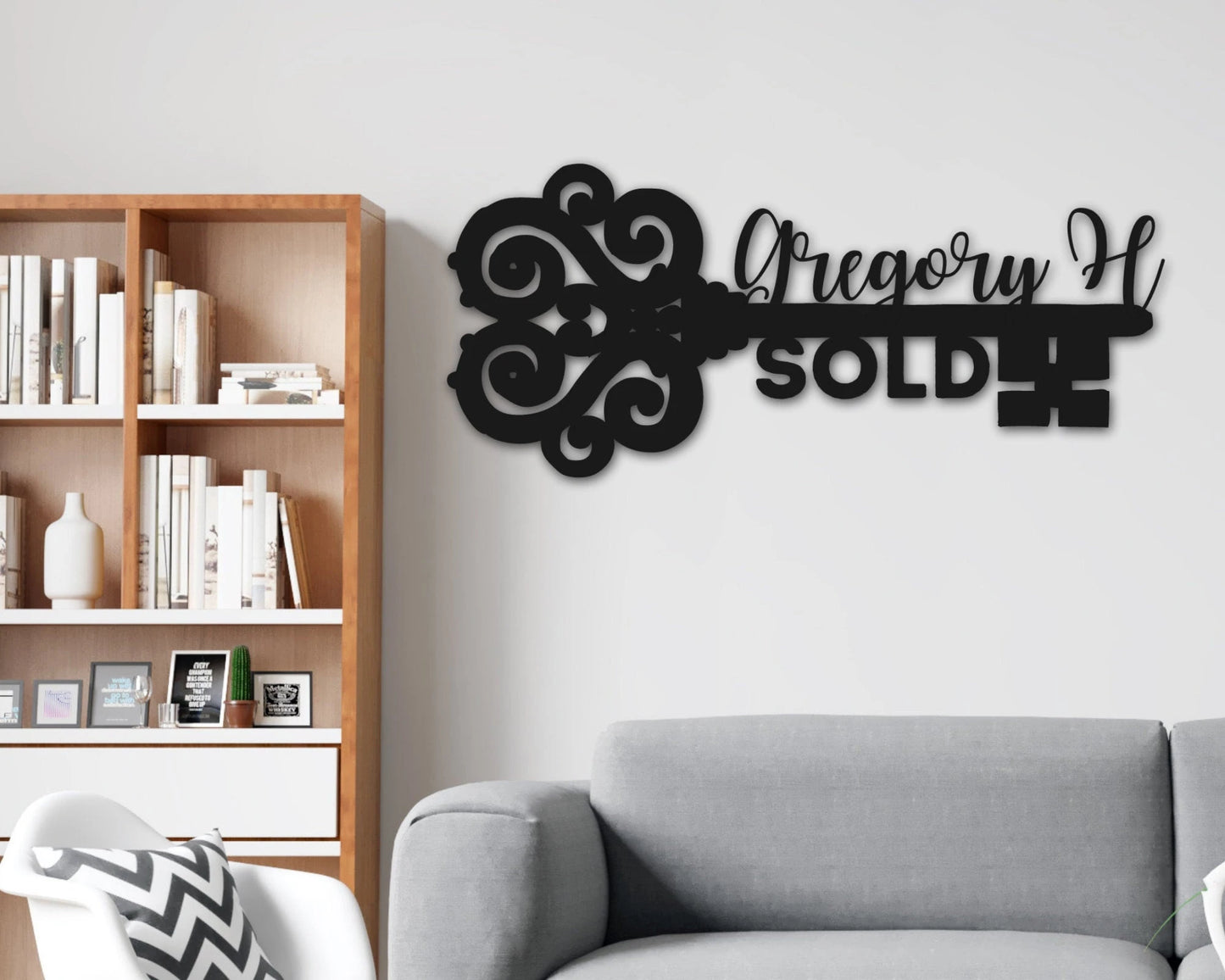 Realtor Gift Metal Sign, Real Estate Agent Marketing Gift, Promotional Item, Custom Name Sign, Personalized Metal Sign, Housewarming Gift Laser Cut Metal Signs Custom Gift Ideas