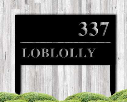 Personalized Metal Address Sign, Modern Address Sign, Realtor Gift Idea, Address Sign For Lawn, Staked Address Sign For Lawn, Custom Address, Laser Cut Metal Signs Custom Gift Ideas