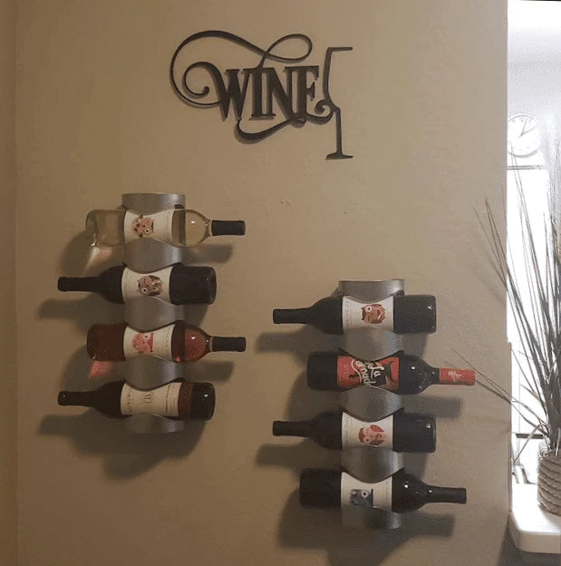 Wine glass home decor sign for kitchen Metal House Sign Laser Cut Metal Signs Custom Gift Ideas