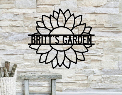 Personalized Garden Metal Art, Outdoor Metal Art, Garden Metal Art, Garden Sign, Outdoor Home Decor, Custom Garden Sign, Laser Cut Metal Signs Custom Gift Ideas