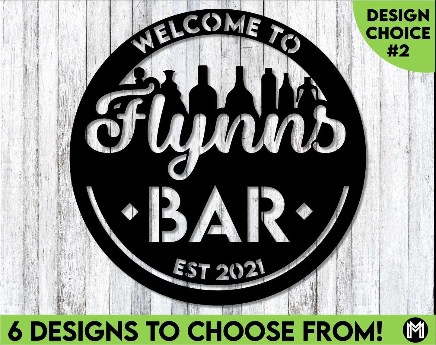 Welcome To The Bar Sign, Metal, Custom Bar Sign, Personalized Bar Sign, Made To Order Bar Sign, Pub Sign, Home Bar Signs Laser Cut Metal Signs Custom Gift Ideas