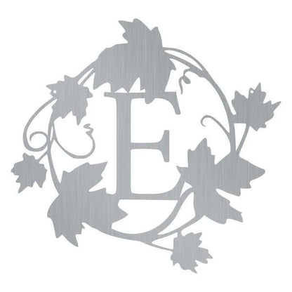 Leaf Monogram Customized Metal Signs, Custom Metal Sign, Custom Signs, Metal Sign, Metal Laser Cut Metal Signs Custom Gift Ideas