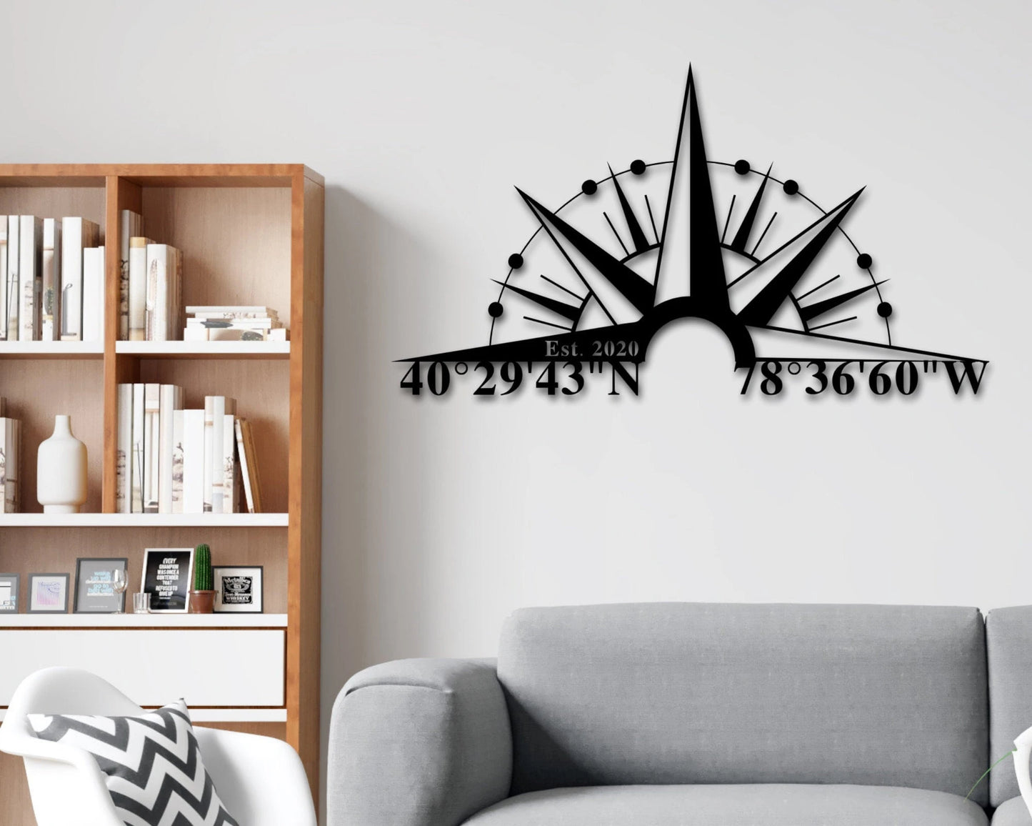 Gps Coordinates Sign, Custom Metal Sign, Metal Wall Art, Latitude And Longitude Signs, Personalized Wedding Gift, Housewarming Gift,est Sign Laser Cut Metal Signs Custom Gift Ideas