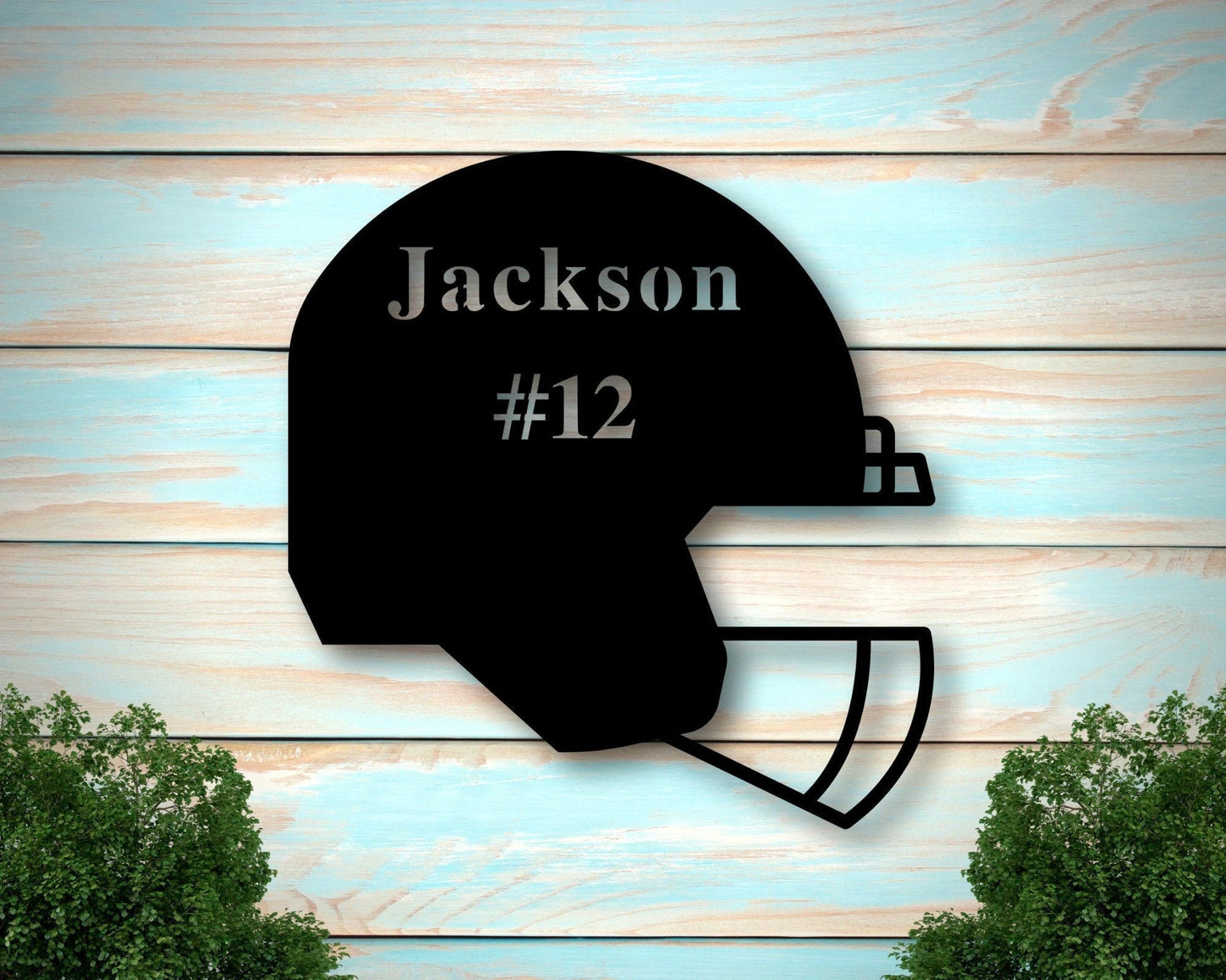 Personalized Metal Football Sign, Football Gift For Boys, Personalized Football For Boys Room, Metal Football Sign, Laser Cut Metal Signs Custom Gift Ideas