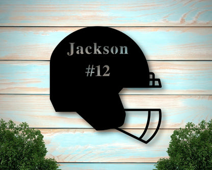 Personalized Metal Football Sign, Football Gift For Boys, Personalized Football For Boys Room, Metal Football Sign, Laser Cut Metal Signs Custom Gift Ideas