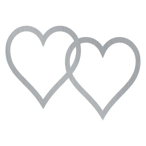 Double Heart Customized Metal Signs, Custom Metal Sign, Custom Signs, Metal Sign, Metal Laser Cut Metal Signs Custom Gift Ideas