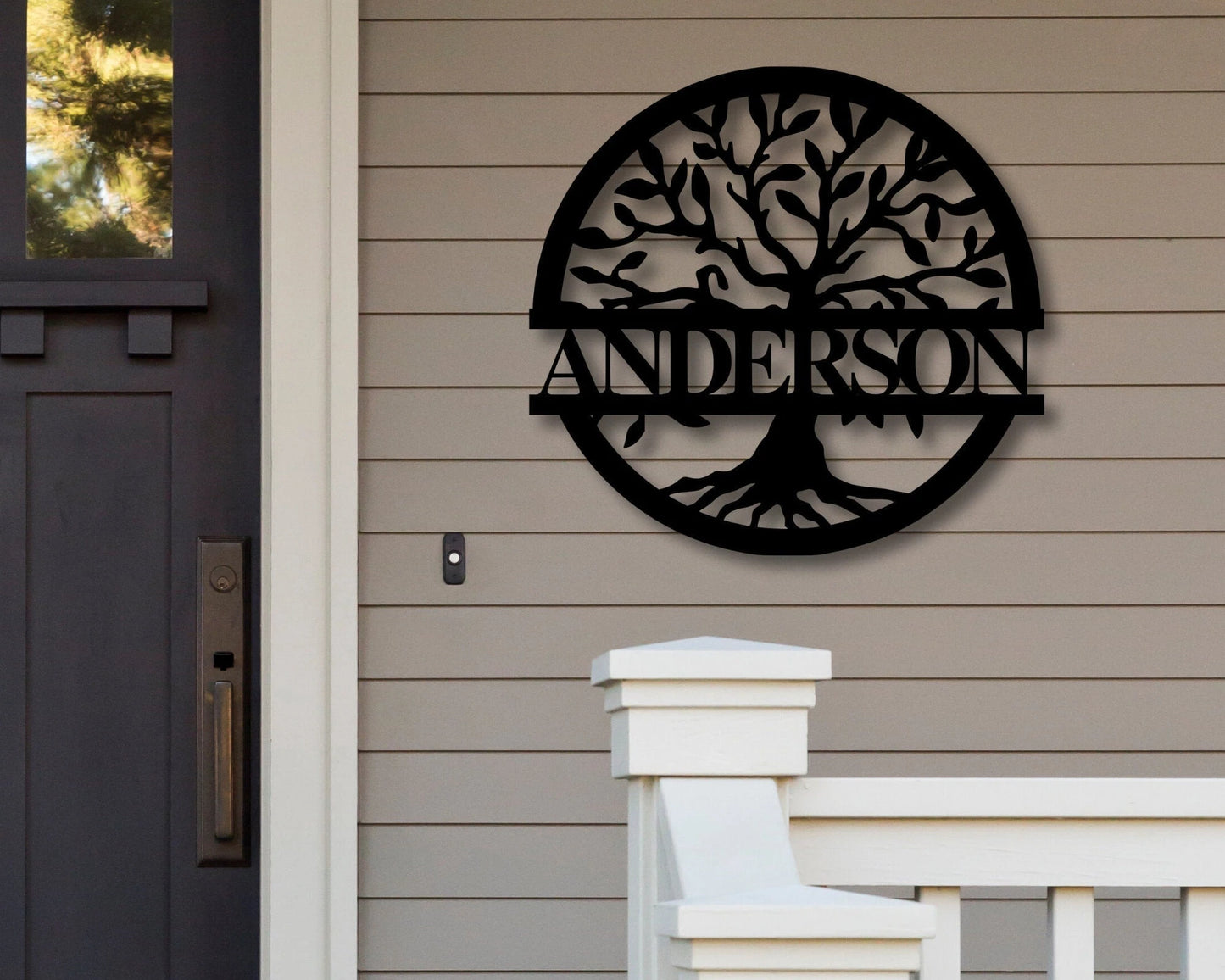 Personalized Family Name Metal Sign Housewarming Gift Metal Monogram Sign Door Hanger Last Name Sign Metal Wall Ar, Laser Cut Metal Signs Custom Gift Ideas