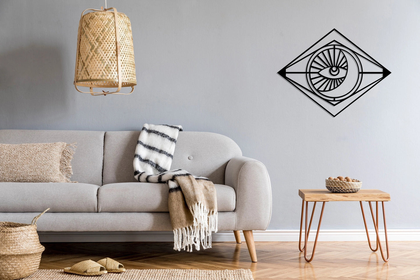 Moon And Eye Metal Wall Art, Large Metal Wall Decor, Wall Hangings, Metal Wall Signs, Housewarming Gift, Wall Decor, Metal Laser Cut Metal Signs Custom Gift Ideas