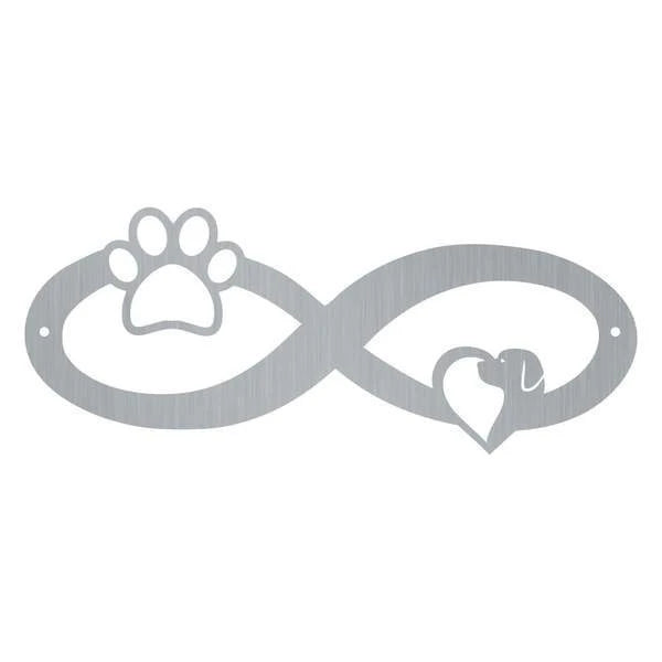 Infinity Paw Customized Metal Signs, Custom Metal Sign, Custom Signs, Metal Sign, Metal Laser Cut Metal Signs Custom Gift Ideas