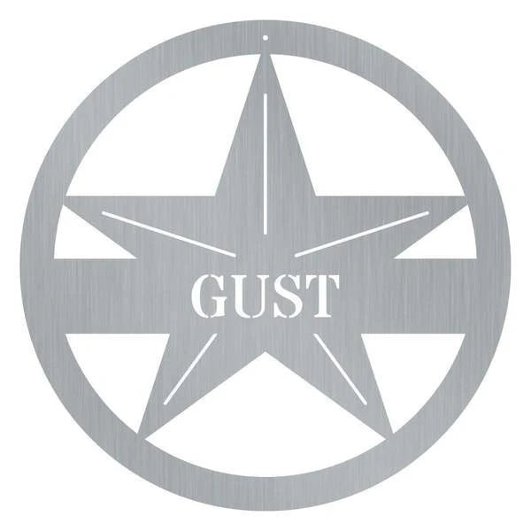 Star Monogram Customized Metal Signs, Custom Metal Sign, Custom Signs, Metal Sign, Metal Laser Cut Metal Signs Custom Gift Ideas