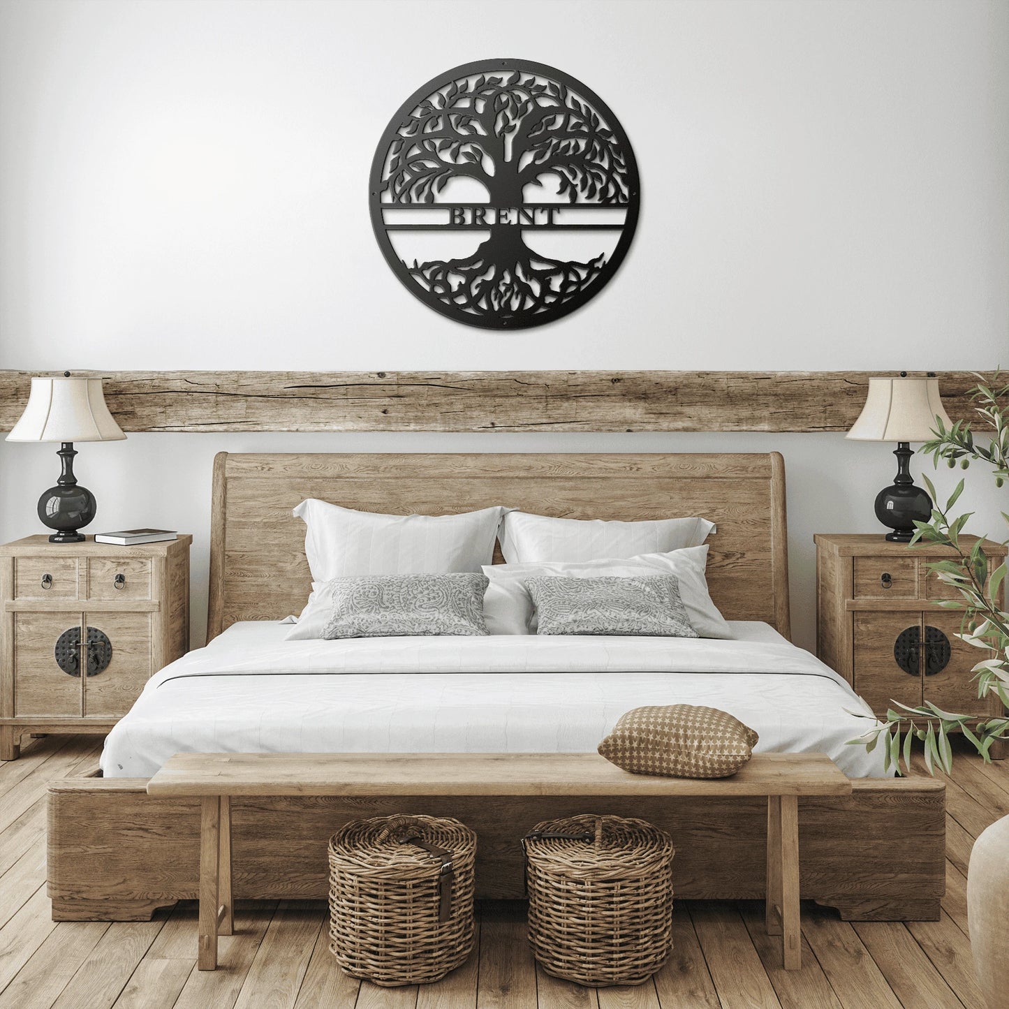 Tree Of Life With Personalized Name Metal Sign Custom Family Name Monogram Personalized Gift Metal Monogram Tree Indoor Or Outdoor Laser Cut Metal Signs Custom Gift Ideas
