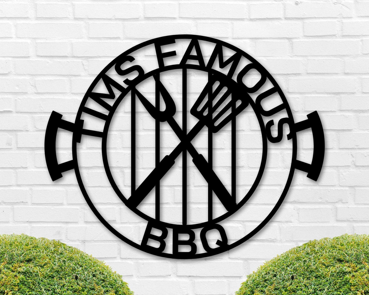 Personalized Backyard Barbecue Sign, Metal Bbq Sign, Patio Grill Sign, Personalized Name Bbq Sign, Bar And Grill Sign, Famous Grill Sign Laser Cut Metal Signs Custom Gift Ideas