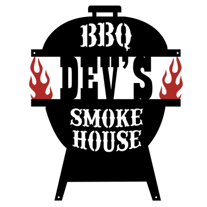 Personalized Bbq Metal Sign, Established, Smokehouse Sign, Family Sign, Grill Sign, Outdoor Food, Bar And Grill Sign, Low And Slow, Steak, Laser Cut Metal Signs Custom Gift Ideas
