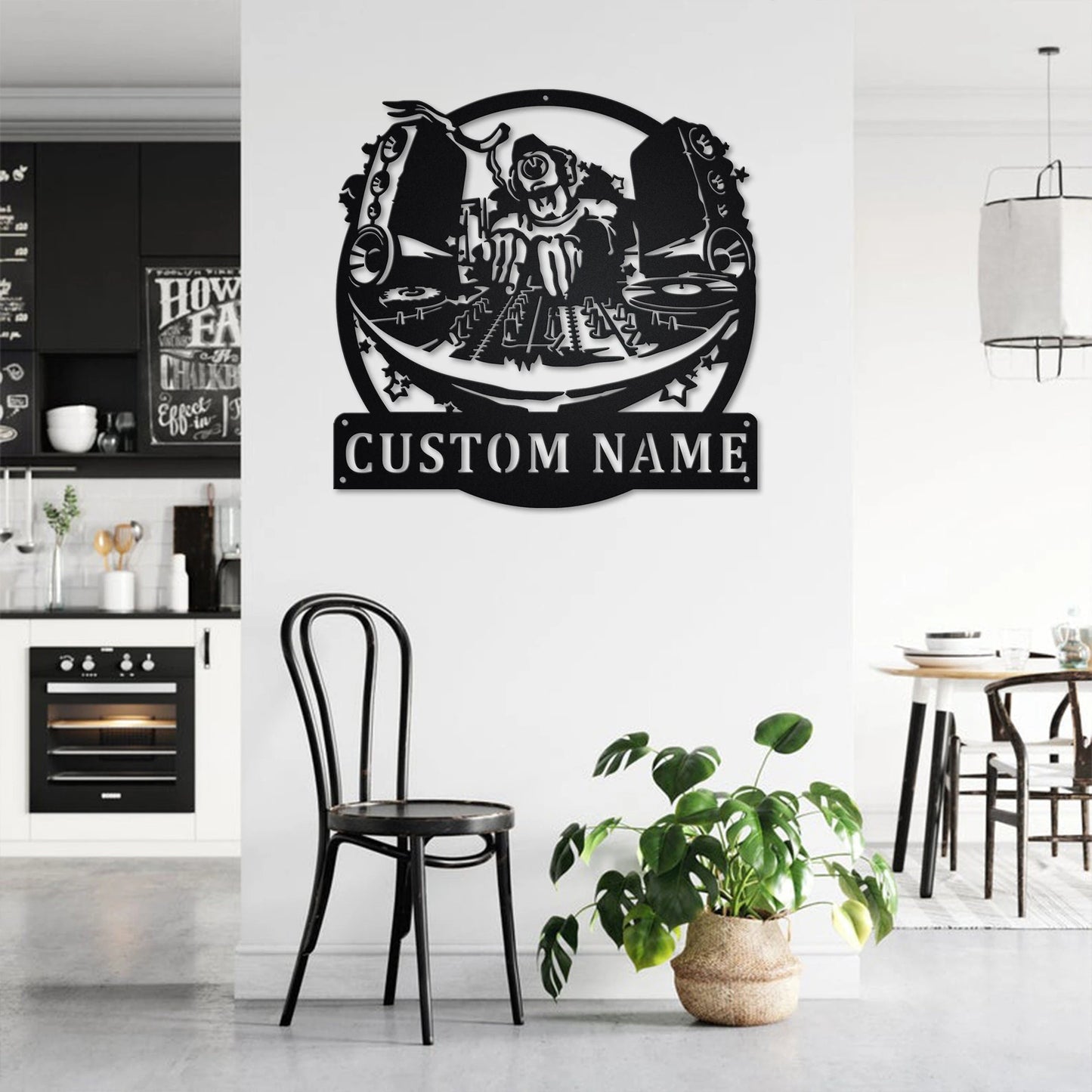 Personalized Monogram Disc Jockey Metal Sign Art, Custom Disc Jockey Male Metal Sign, Disc Jockey Gifts For Men, Disc Jockey Male Gift,, Metal Laser Cut Metal Signs Custom Gift Ideas