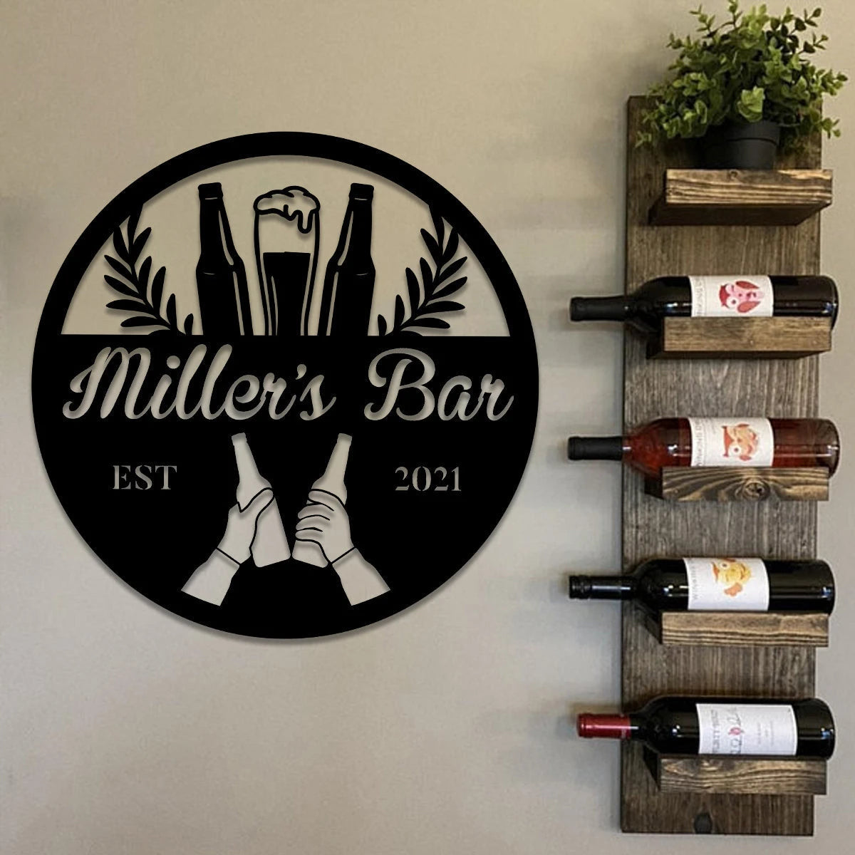 Personalized Beer Metal Bar Sign, Custom Pub, Tap, Lounge, Caf, Home Wall Decor, Wedding, Anniversary Art Gift For Him her, Metal Laser Cut Metal Signs Custom Gift Ideas
