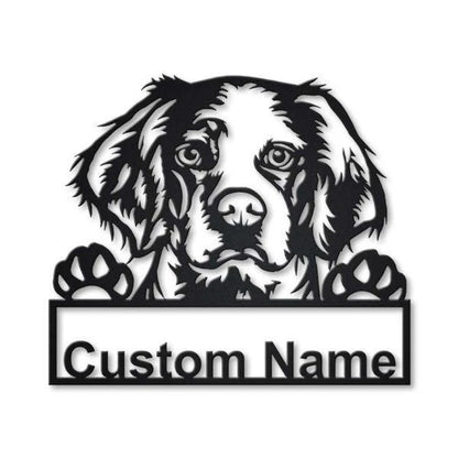 Brittany Spaniel Dog Personalized Metal Wall Decor, Cut Metal Sign, Metal Wall Art, Metal House Sign, Metal Laser Cut Metal Signs Custom Gift Ideas