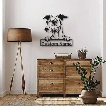 Italian Grayhound Personalized Metal Wall Decor, Cut Metal Sign, Metal Wall Art, Metal House Sign, Metal Laser Cut Metal Signs Custom Gift Ideas