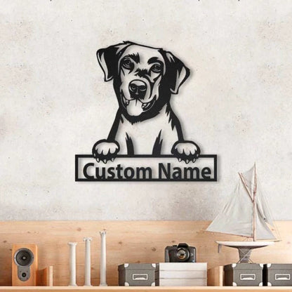 Labrador Retriever Personalized Metal Wall Decor, Cut Metal Sign, Metal Wall Art, Metal House Sign Laser Cut Metal Signs Custom Gift Ideas