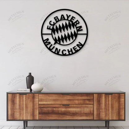 Fc Bayern Munich Metal Wall Art, Metal Sign Wall Decor, Cut Metal Sign, Metal Wall Art, Metal House Sign Laser Cut Metal Signs Custom Gift Ideas