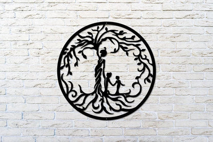 Tree of Life Mother Child Sign Metal Tree of Life Tree of Life Decor Gift for Mom Mother's Day Gift Mom Tree of Life