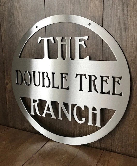 Farm Sign Or Ranch Sign, Personalized Sign With Your Name, Rustic Steel Handmade Made To Order Cow Sign, Custom Metal Sign, Wall Decor, Laser Cut Metal Signs Custom Gift Ideas