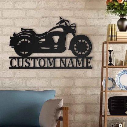 Motorcycle Personalized Metal Wall Decor Iv, Cut Metal Sign, Metal Wall Art, Metal House Sign, Metal Laser Cut Metal Signs Custom Gift Ideas