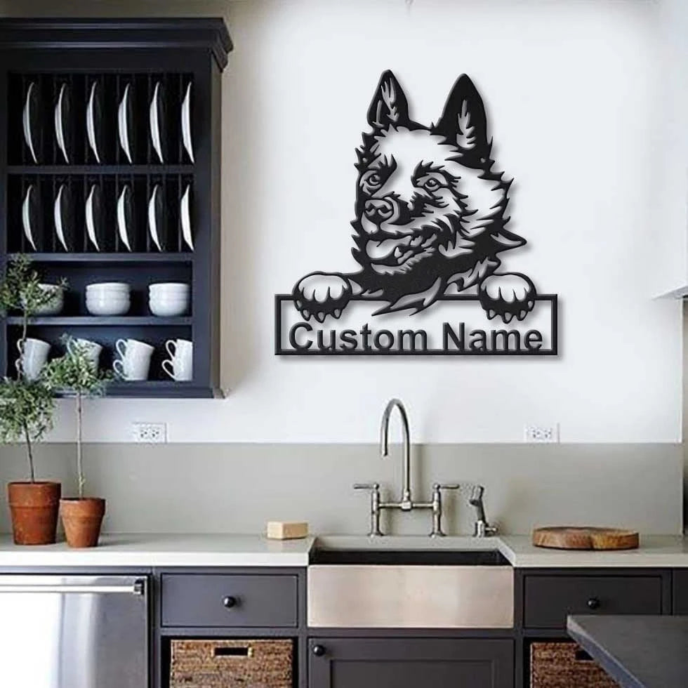 Personalized Schipperke Dog Metal Sign Art, Custom Schipperke Dog Metal Sign, Animal Funny, Father's Day Gift, Pets Gift, Birthday Gift, Laser Cut Metal Signs Custom Gift Ideas