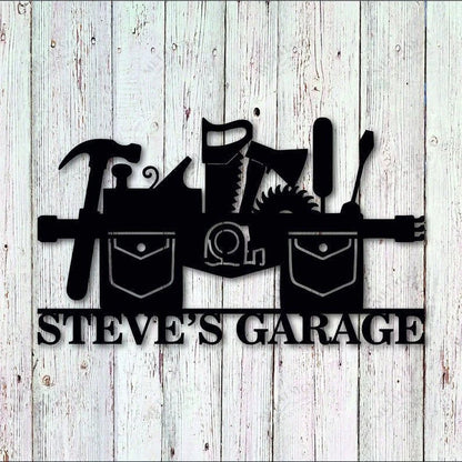 Personalized Custom Garage Metal Sign, Cut Metal Sign, Metal Wall Art, Metal House Sign Laser Cut Metal Signs Custom Gift Ideas