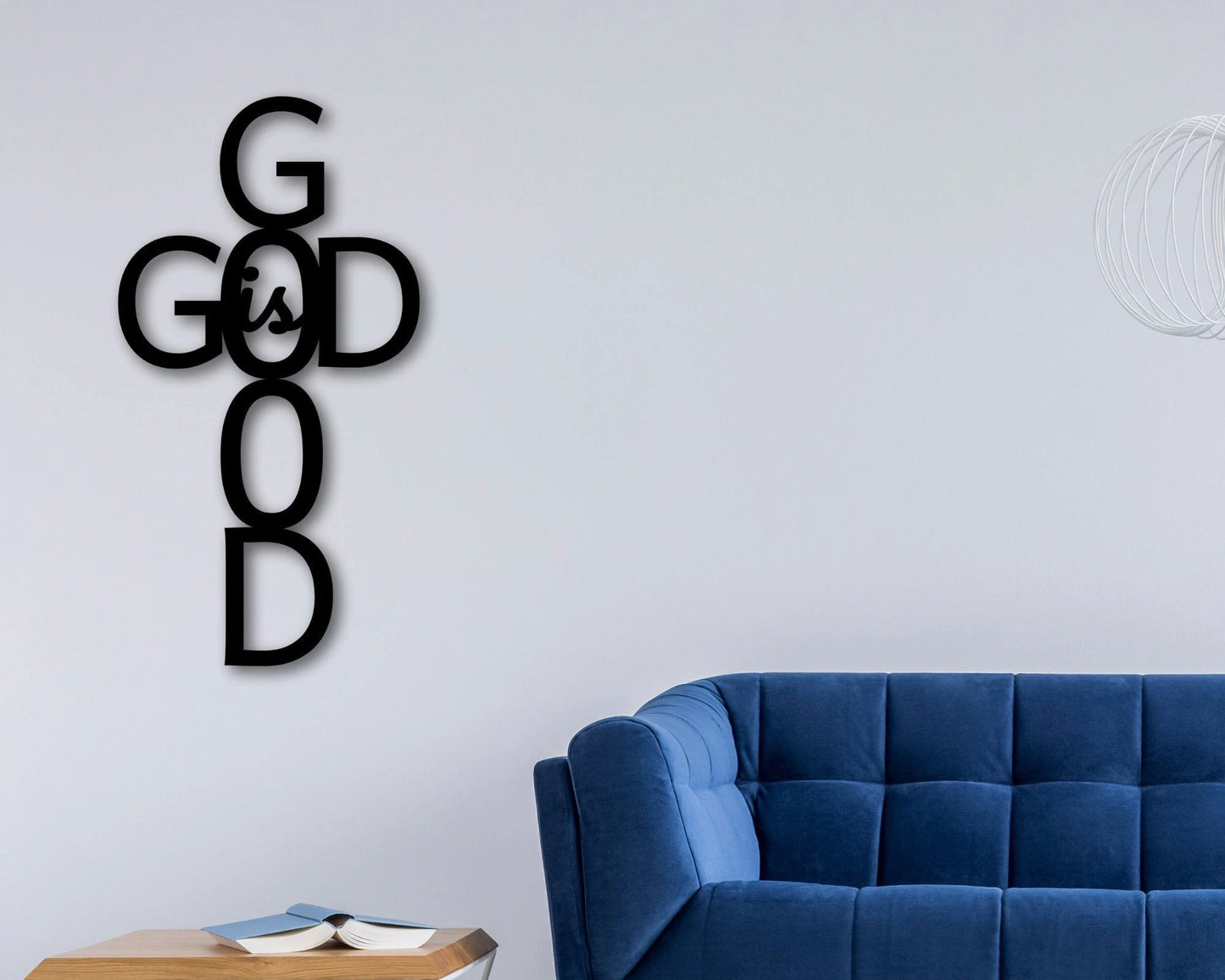 God Bless Our Home Metal Sign Cross Religious Decor God Bless Spiritual Decor Religious God Is Good Metal Sign Wall Hanger
