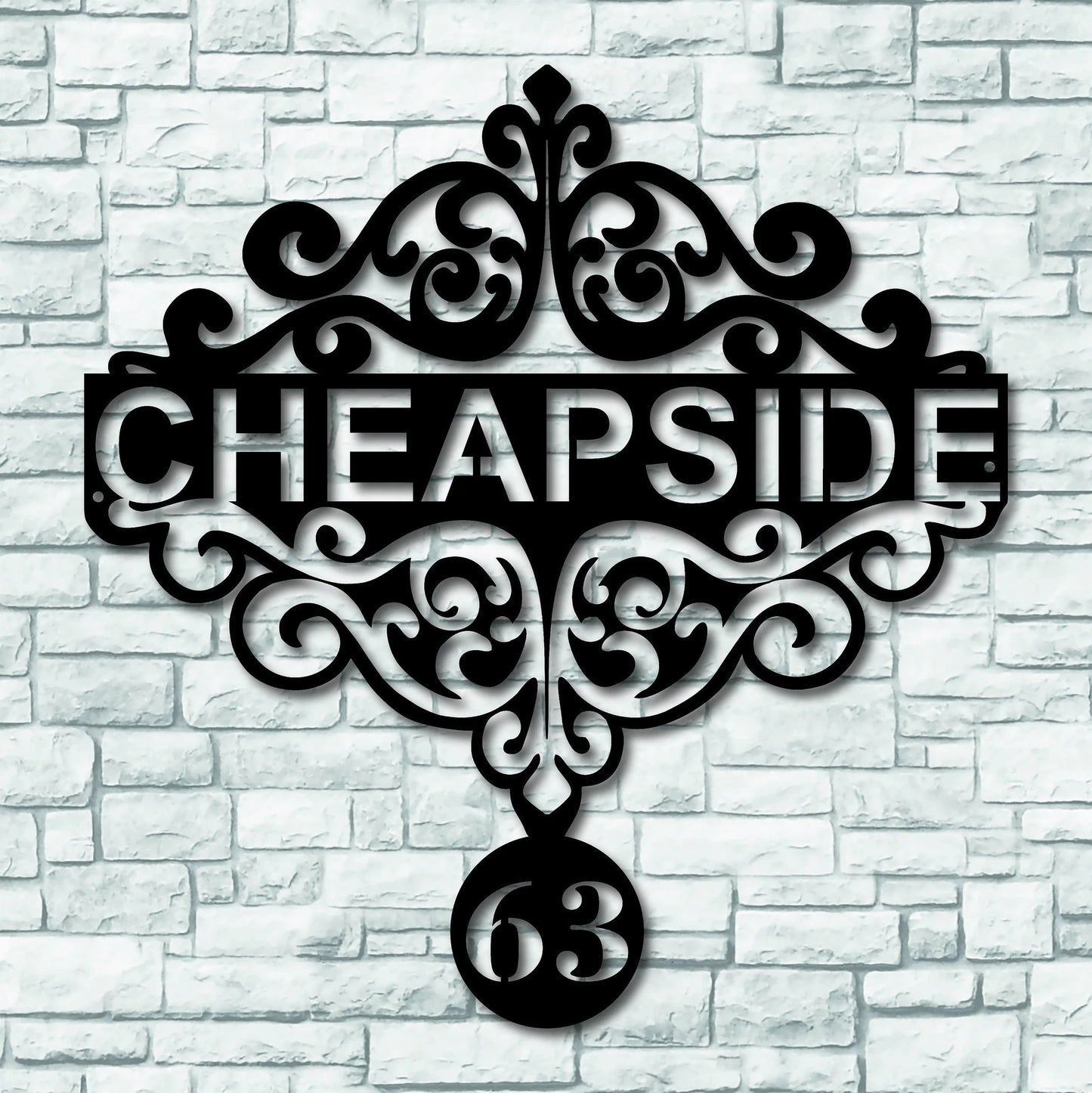 Custom Metal Address Sign, Personalized Metal House Number Sign, Metal Address Wall Decor, Address Plaque Outdoor Metal Sign For Yard Decor Laser Cut Metal Signs Custom Gift Ideas
