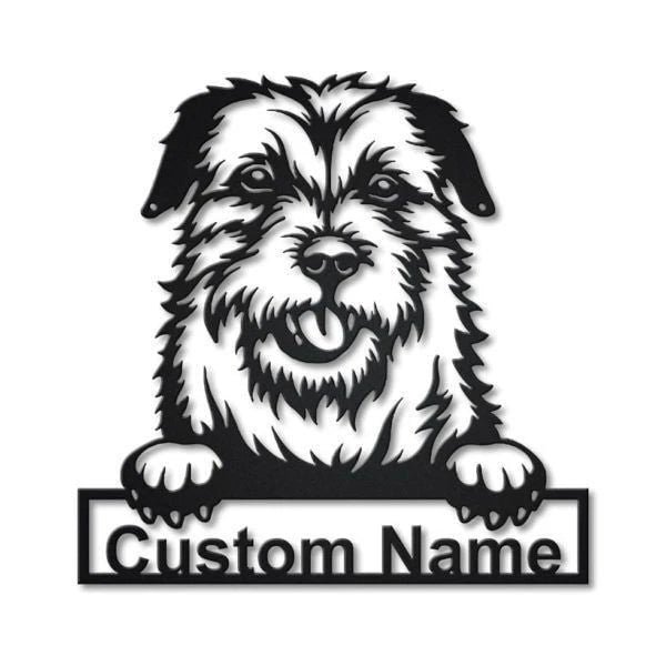 Border Terrier Dog Personalized Metal Wall Decor, Cut Metal Sign, Metal Wall Art, Metal House Sign, Metal Laser Cut Metal Signs Custom Gift Ideas