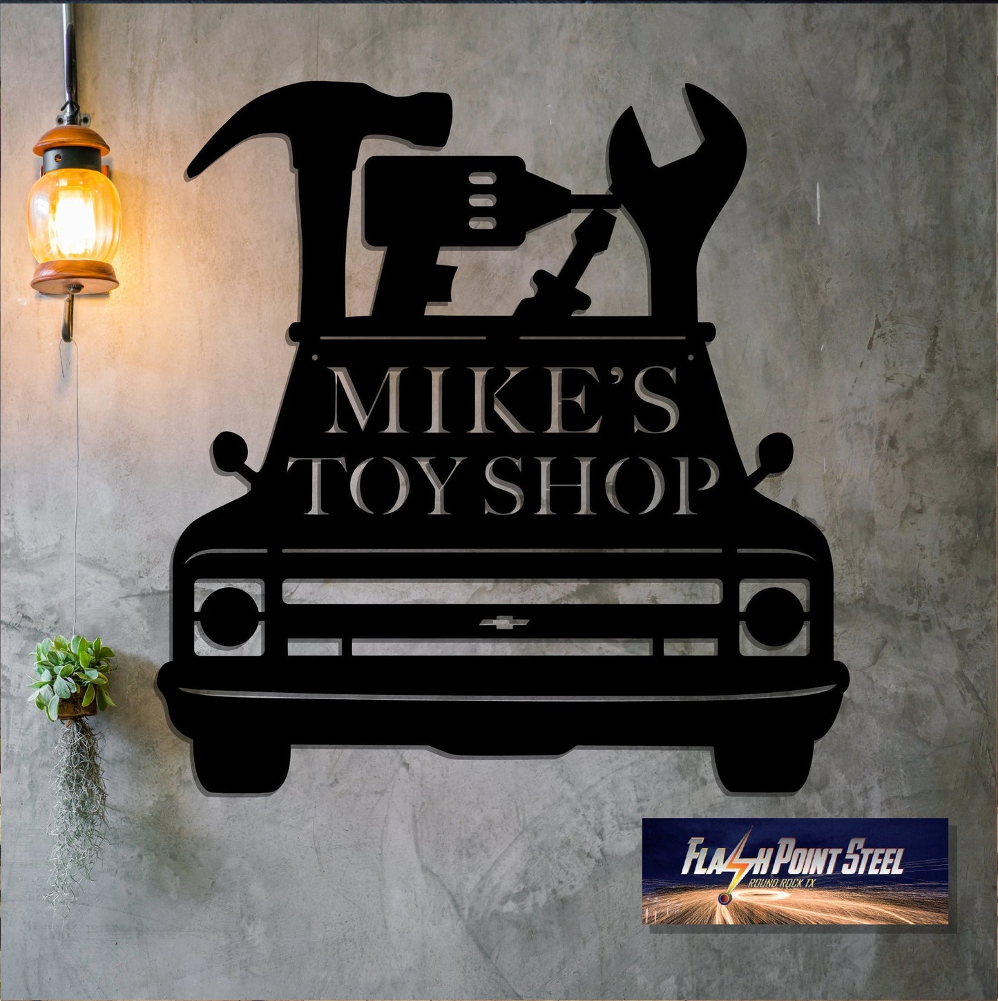 Truck Tools Sign, Metal Art, Personalized Truck, Antique Truck Sign, Cave Man, Tools, Workshop, Garage, Tools Shop, Custom Sign, Rustic Laser Cut Metal Signs Custom Gift Ideas